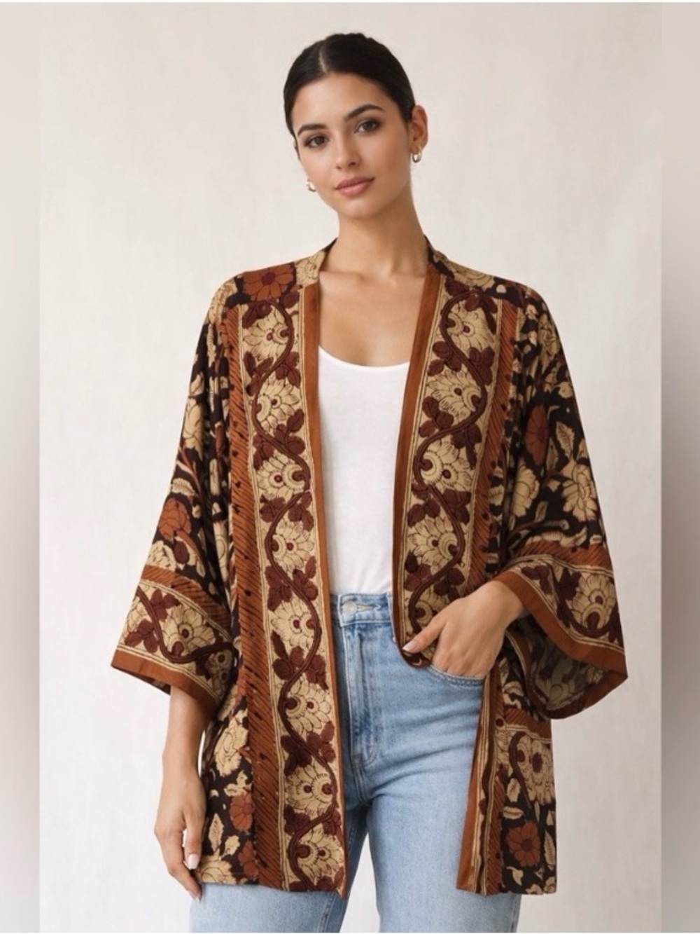 Soft Surroundings Mara Topper Kimono Cardigan